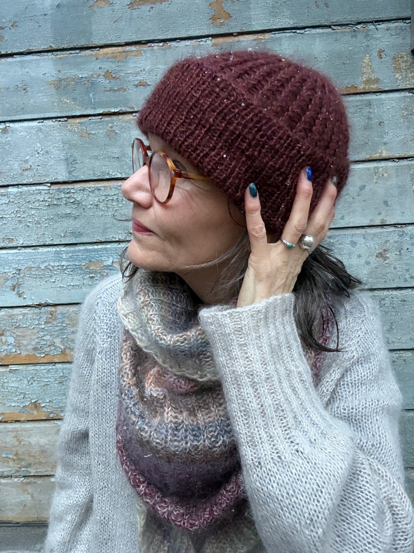 Oppskrift Venne Luen - Silk Mohair style