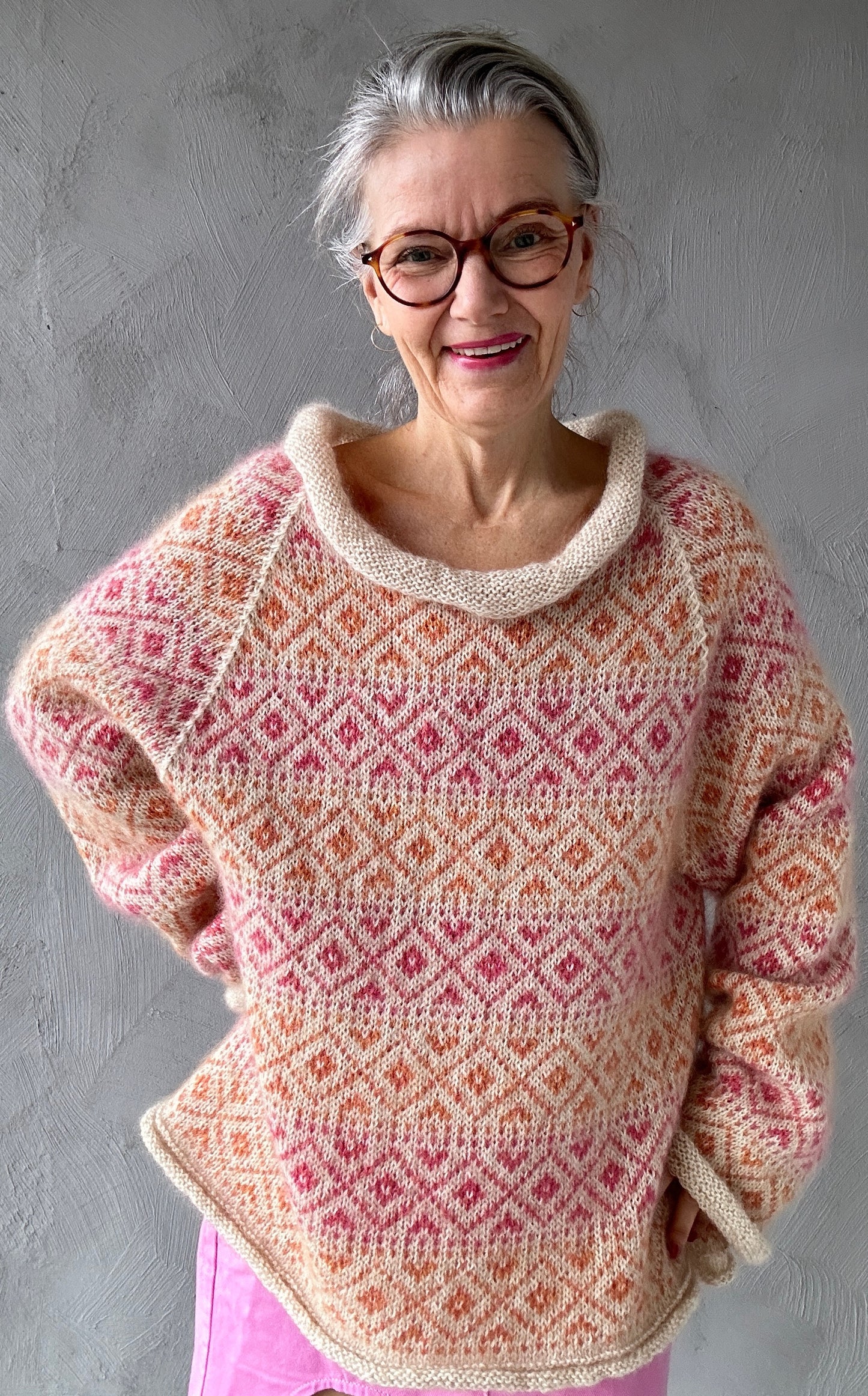 Ola Muster Pullover 2 - Deutsch