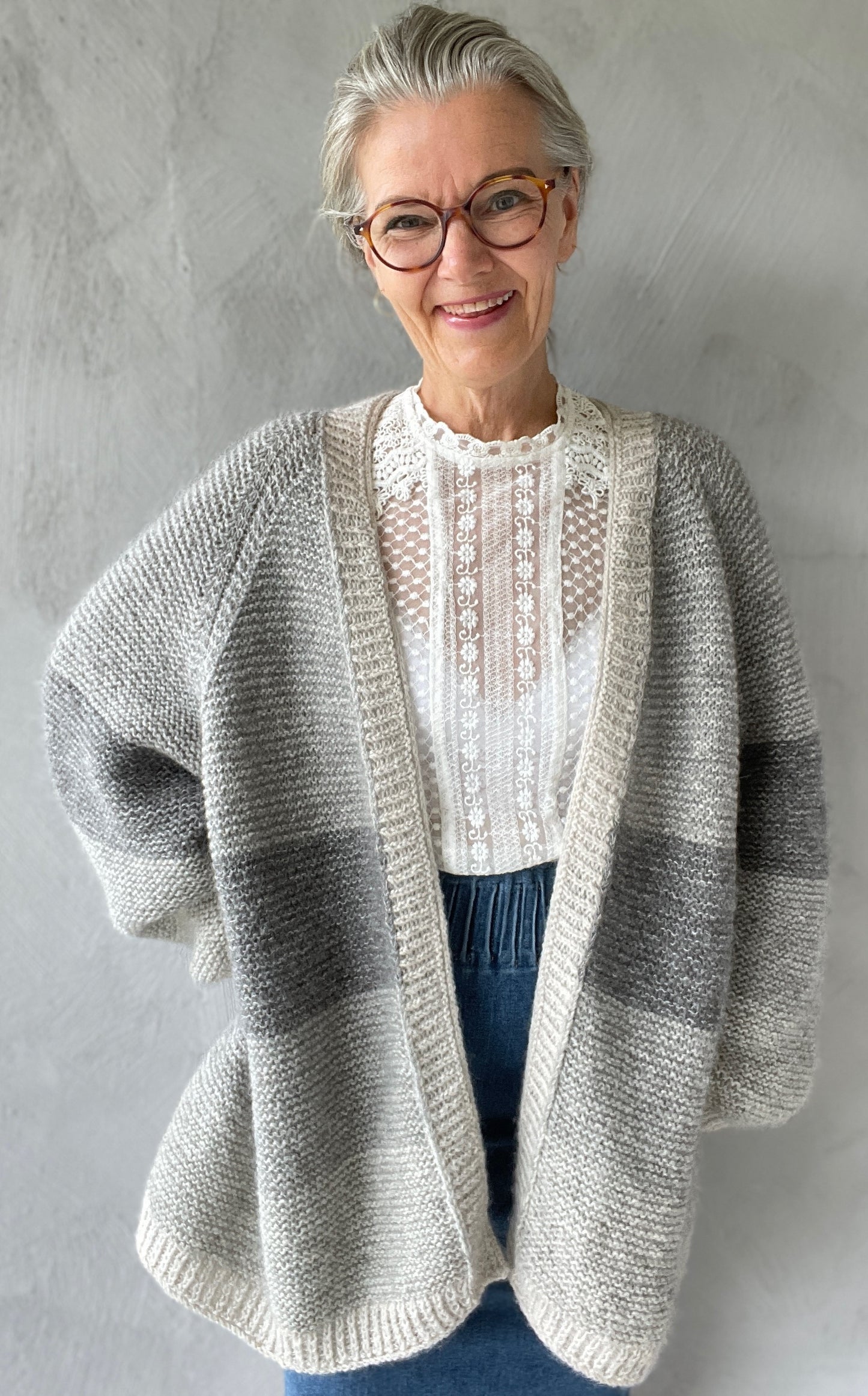 Pattern RilleStrikk jacket