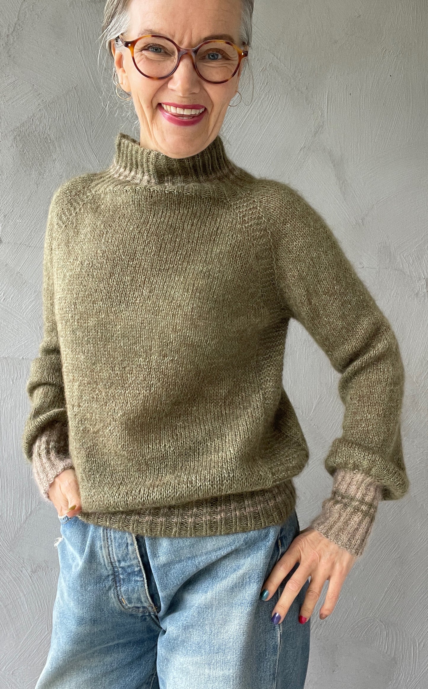 Pattern Tara Genser striper vrangbord / Tara Pullover - striped cuffs