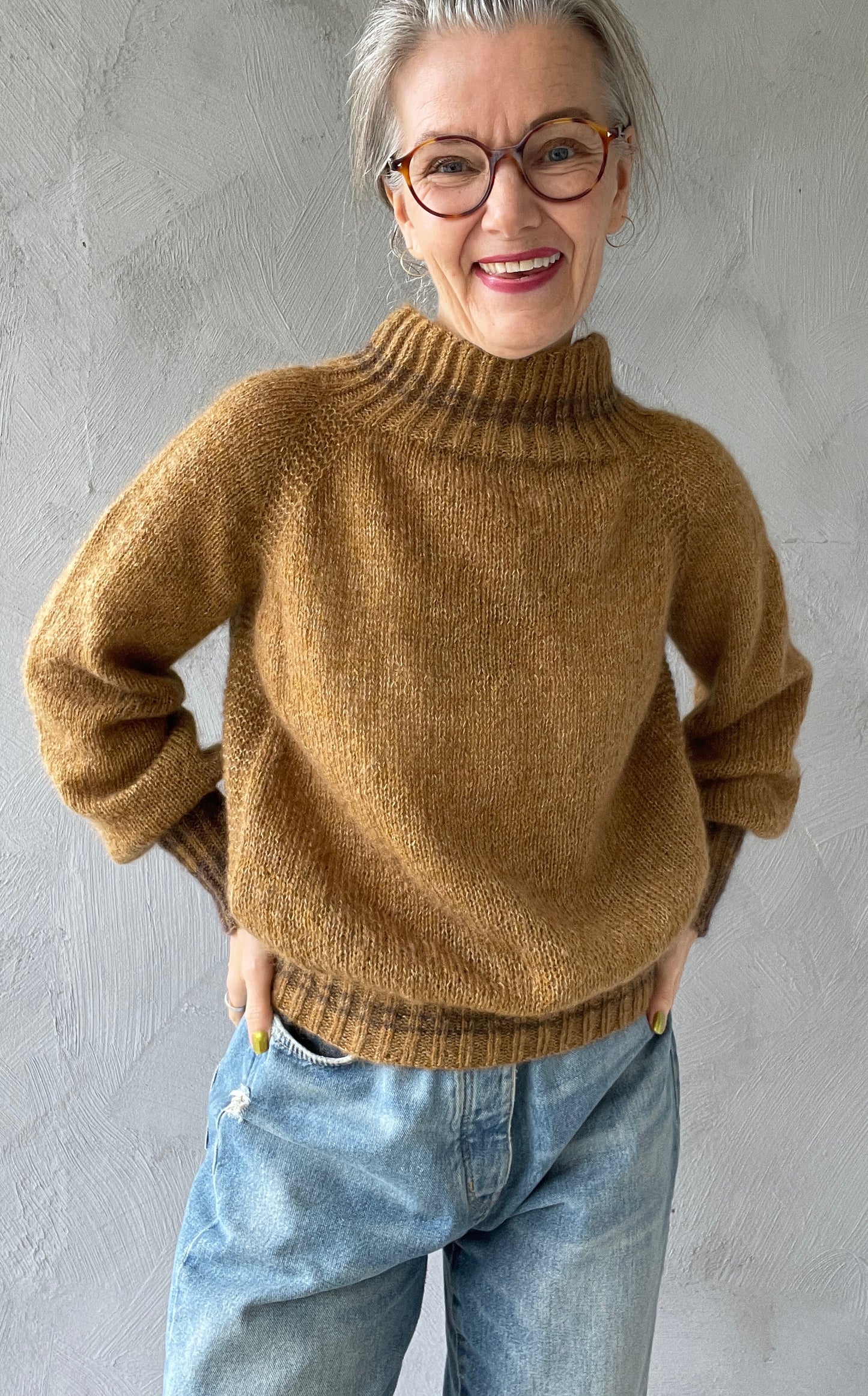 Pattern Tara Genser striper vrangbord / Tara Pullover - striped cuffs