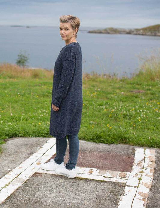 Oppskrift Enkel Lang Strikkejakke