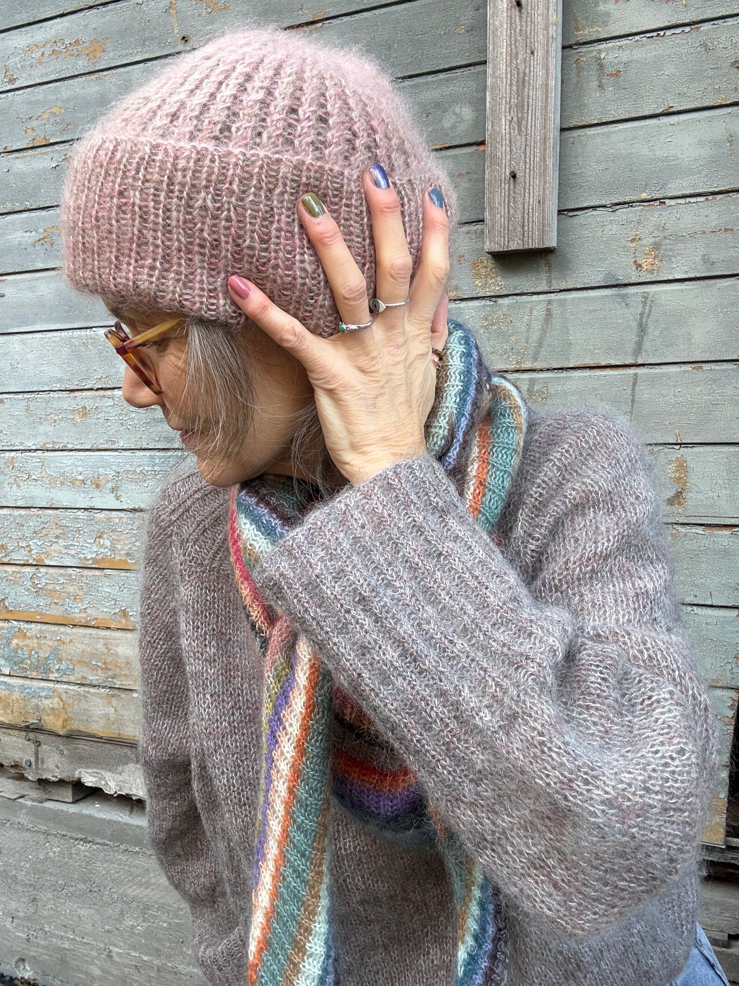 Oppskrift Venne Luen - Silk Mohair style