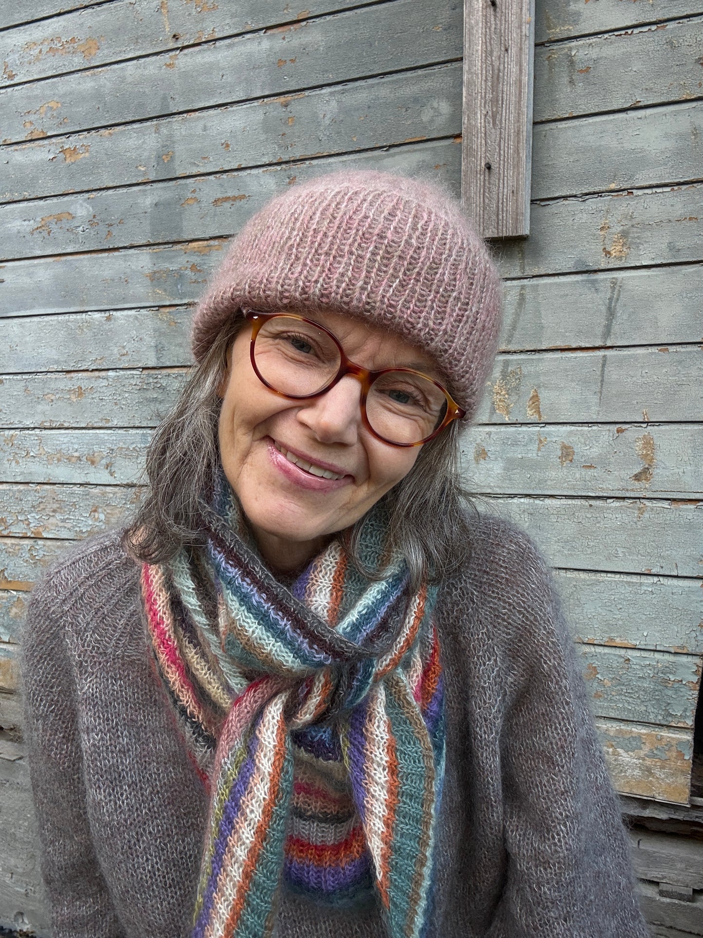 Oppskrift Venne Luen - Silk Mohair style