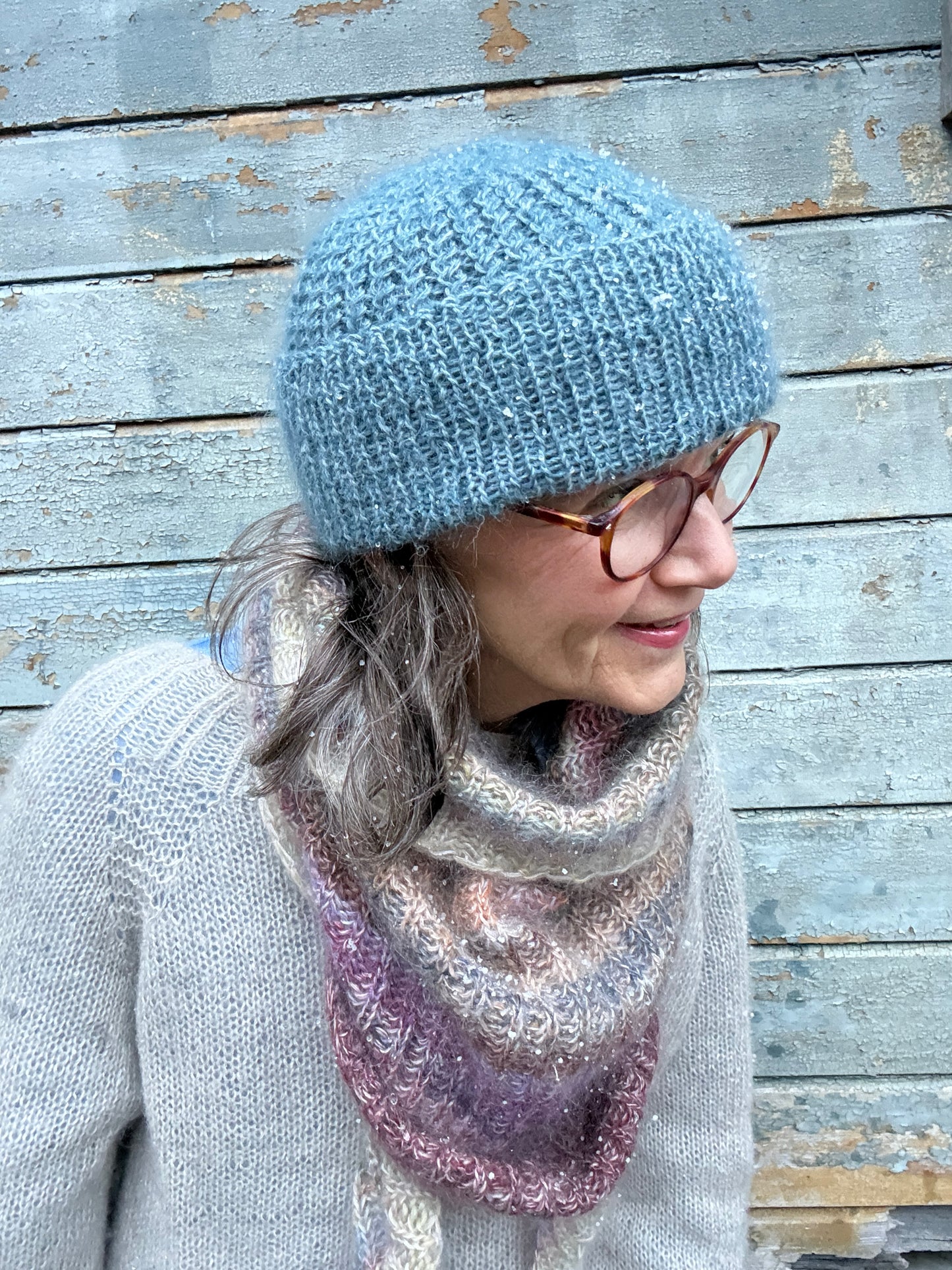 Oppskrift Venne Luen - Silk Mohair style