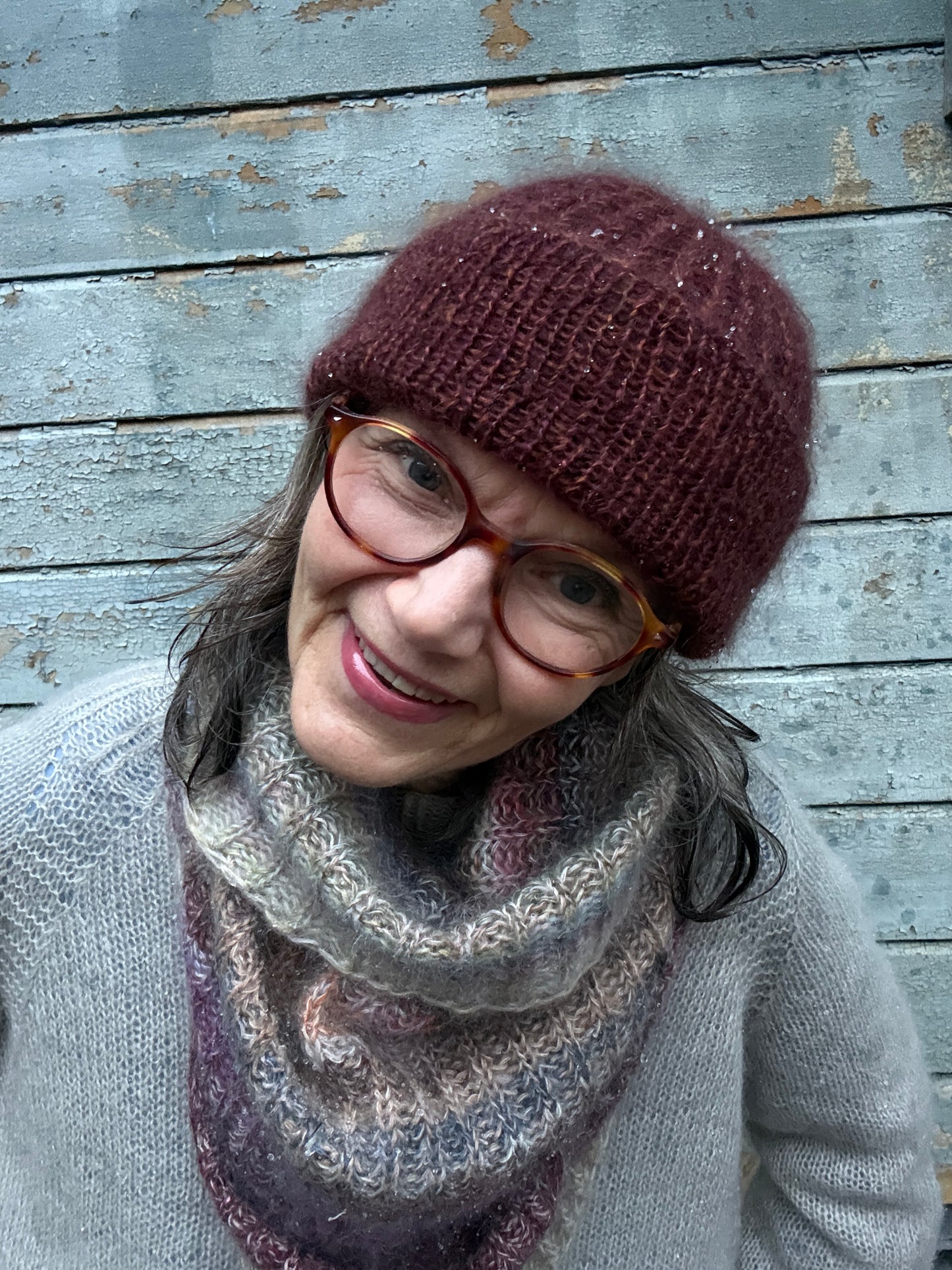 Oppskrift Venne Luen - Silk Mohair style