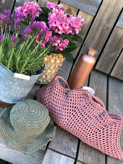 Oppskrift Enkel hatt og veske - My Summer hat og My Summer bag